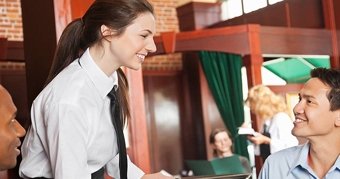 Waitress and Customer